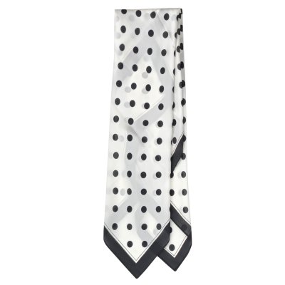 Foulard - Gårda Polka Dot Satin Scarf (blanc)