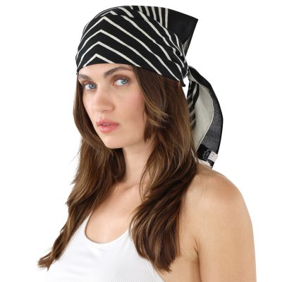 Foulard - Gårda Tabriz Satin Scarf (noir/crème)