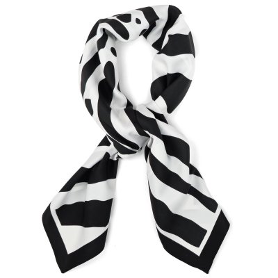 Foulard - Gårda Zebra Satin Scarf (noir)