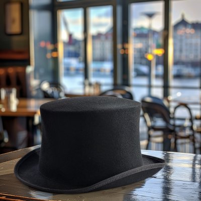 Chapeaux - Gårda Chiesa Top Hat Wool (noir)