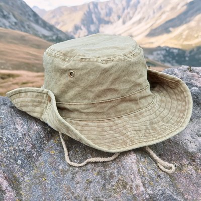 Chapeaux - Gårda Ryder Bucket Hat (greige)