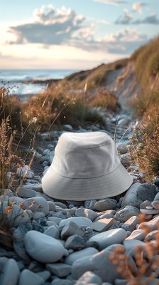 Chapeaux - Gårda Wynn Bucket Hat (blanc)