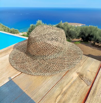 Chapeaux - Gårda Aresia Seagrass Fedora (nature)
