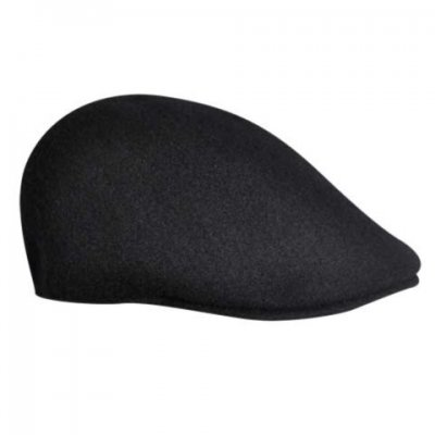 Casquette gavroche/irlandaise - Kangol Seamless Wool 507 (noir)
