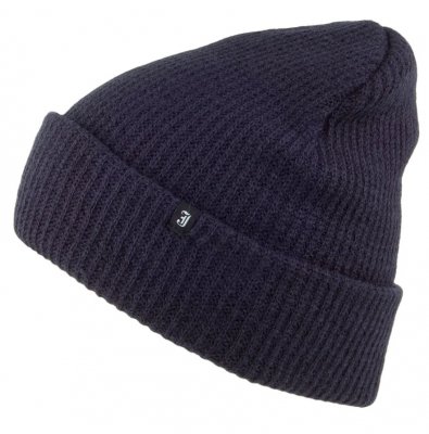 Bonnet - Jaxon Short Beanie Hat (Navy)
