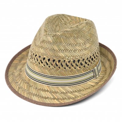 Chapeau de paille - Gårda Agulo Natural Straw Trilby (naturel/crème)