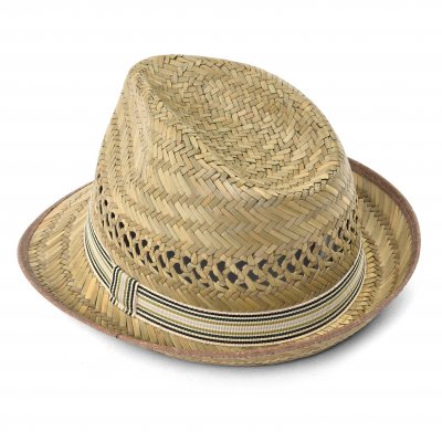 Chapeau de paille - Gårda Agulo Natural Straw Trilby (naturel/crème)