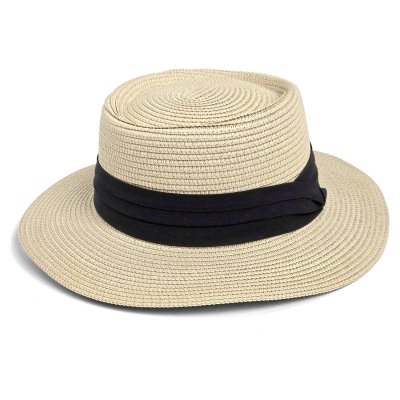 Chapeau de paille - Gårda Corfu Gambler (beige/noir)
