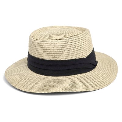 Chapeau de paille - Gårda Corfu Gambler (beige/noir)