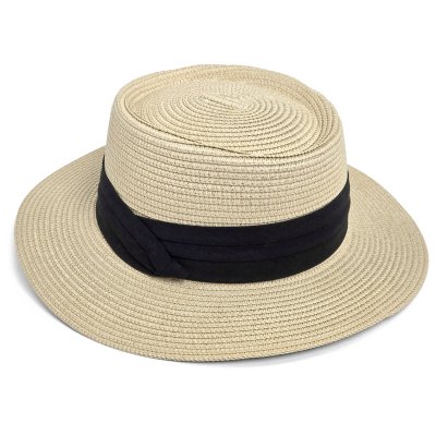 Chapeau de paille - Gårda Corfu Gambler (beige/noir)