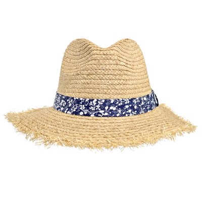 Chapeau de paille - Gårda Lanzarote Fedora (naturel/bleu)