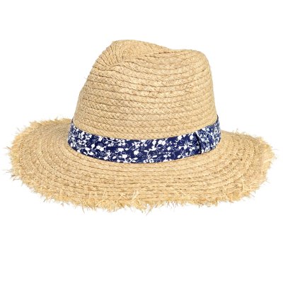 Chapeau de paille - Gårda Lanzarote Fedora (naturel/bleu)