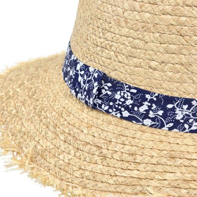Chapeau de paille - Gårda Lanzarote Fedora (naturel/bleu)