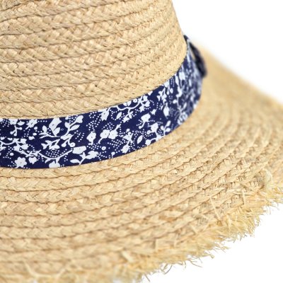 Chapeau de paille - Gårda Lanzarote Fedora (naturel/bleu)