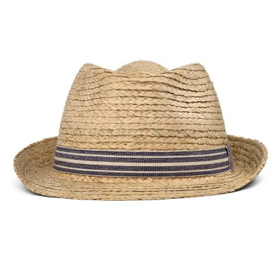 Chapeau de paille - Gårda Marzagan Raffia Trilby (naturel/bleu)