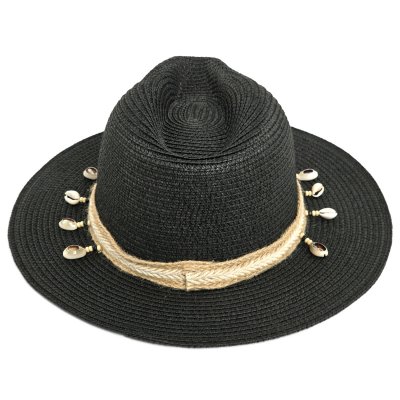 Chapeau de paille - Gårda Nerja Fedora (noir)