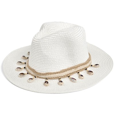 Chapeau de paille - Gårda Nerja Fedora (blanc)