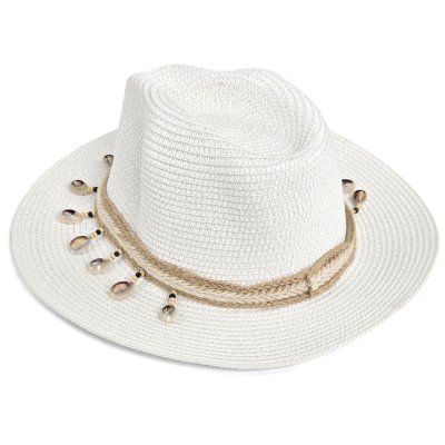 Chapeau de paille - Gårda Nerja Fedora (blanc)