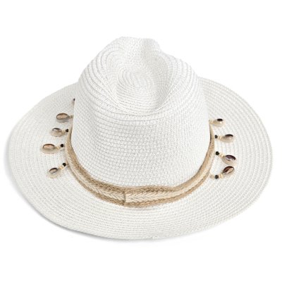 Chapeau de paille - Gårda Nerja Fedora (blanc)