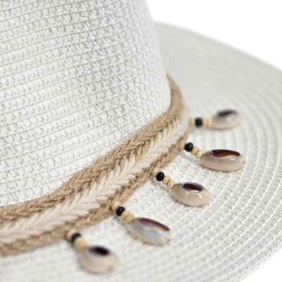 Chapeau de paille - Gårda Nerja Fedora (blanc)