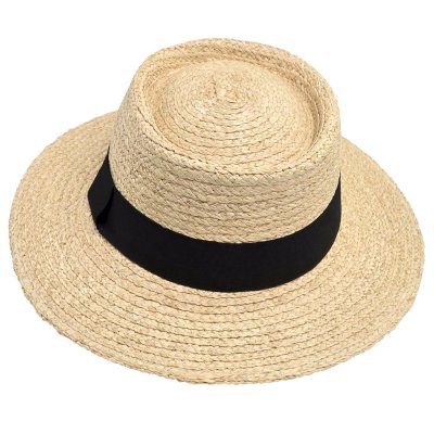 Chapeau de paille - Gårda Palma Gambler (naturel/noir)
