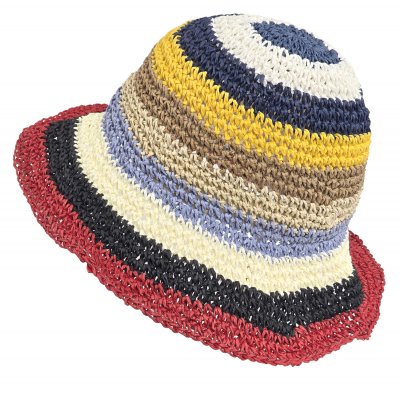 Chapeau de paille - Gårda Sorrento Bucket hat (multicolore foncé)