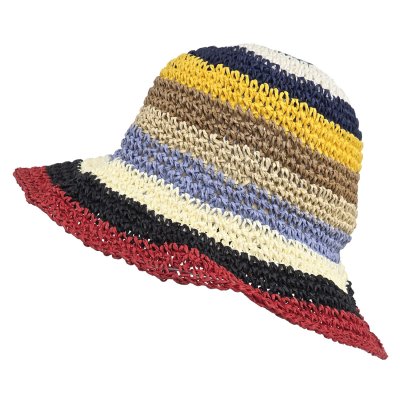 Chapeau de paille - Gårda Sorrento Bucket hat (multicolore foncé)