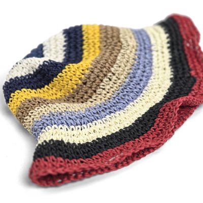 Chapeau de paille - Gårda Sorrento Bucket hat (multicolore foncé)