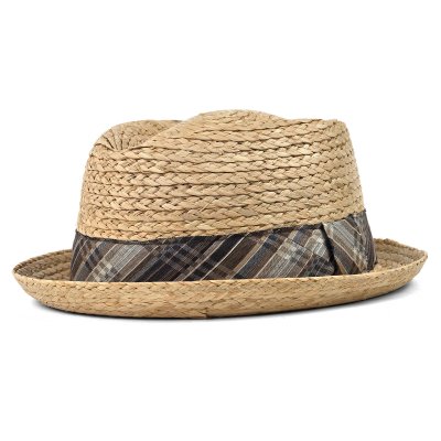Chapeau de paille - Gårda Tarajal Raffia Trilby (naturel clair/gris)