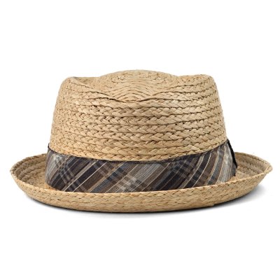 Chapeau de paille - Gårda Tarajal Raffia Trilby (naturel clair/gris)