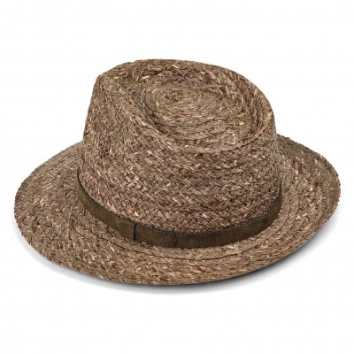 Chapeau de paille - Gårda Tenerife Raffia Fedora (naturel/marron)