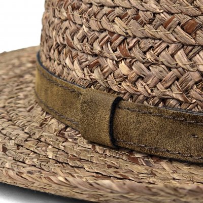 Chapeau de paille - Gårda Tenerife Raffia Fedora (naturel/marron)
