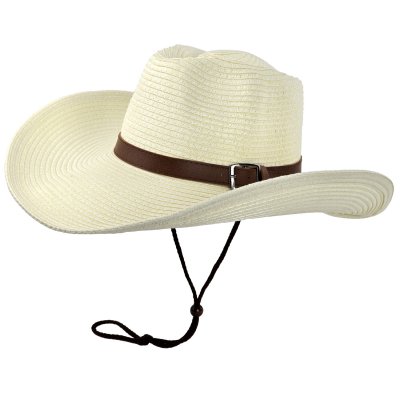 Chapeau de paille - Gårda Thessaloniki Western Hat (blanc)