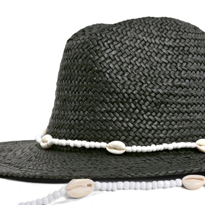 Chapeau de paille - Gårda Valencia Fedora (noir)