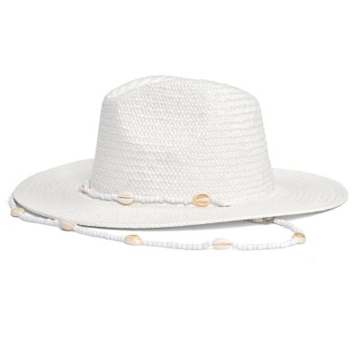 Chapeau de paille - Gårda Valencia Fedora (blanc)