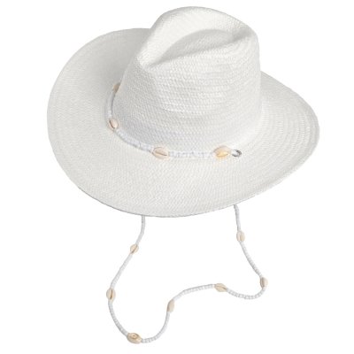 Chapeau de paille - Gårda Valencia Fedora (blanc)