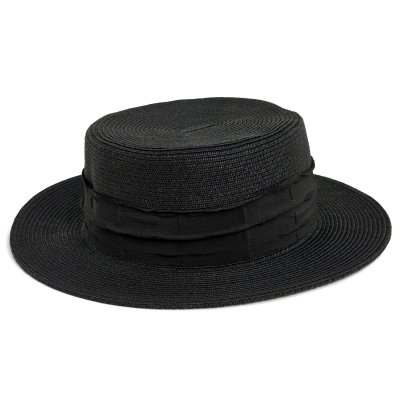 Chapeau de paille - Gårda Valletta Boater (noir)