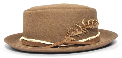 Chapeaux - Gårda Corby Pork Pie (marron clair)