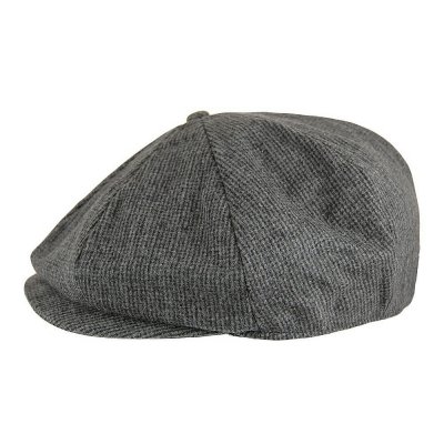 Casquette gavroche/irlandaise - Jaxon Union Newsboy Cap (gris foncé)