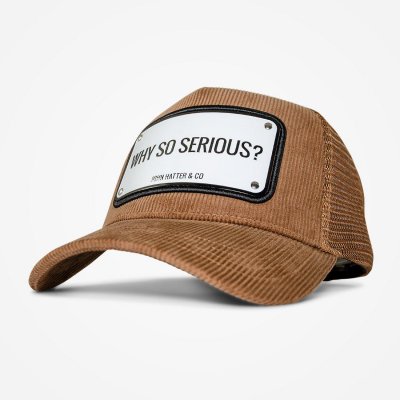 Casquettes - John Hatter - Why So Serious Corduroy - Aluminium Edition (Marron)