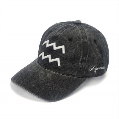 Casquettes - Gårda Zodiac Sign Aquarius (noir)